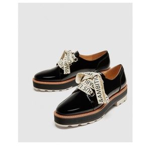 Faux patent brogues